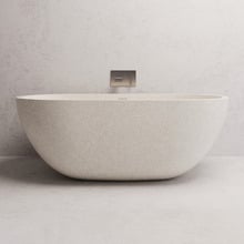 Honey 1500mm Oval Terrazzo Freestanding Bath with Overflow